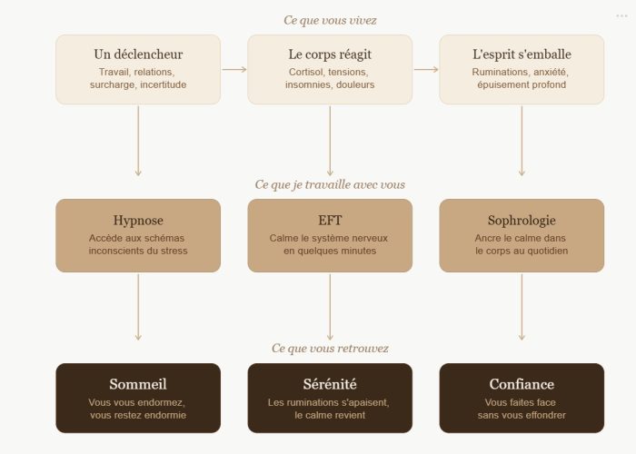 STRESS et ANXIETE COMMENT CA FONCTIONNE hypnose eft sophrologie